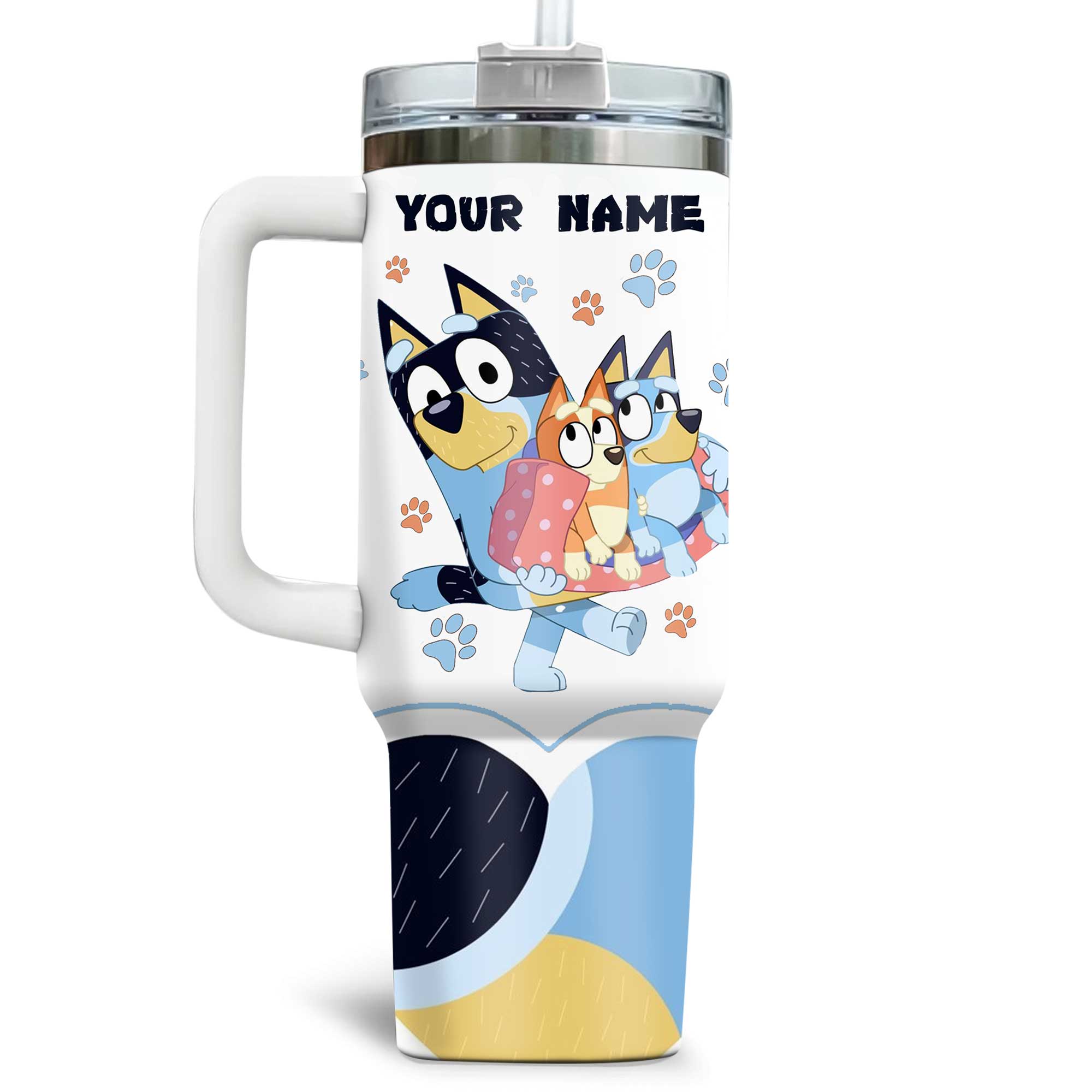 Bluey Cartoon Custom Stanley Cup 40 oz 30 oz Tumbler With HandleTVC2301169 - Image 2
