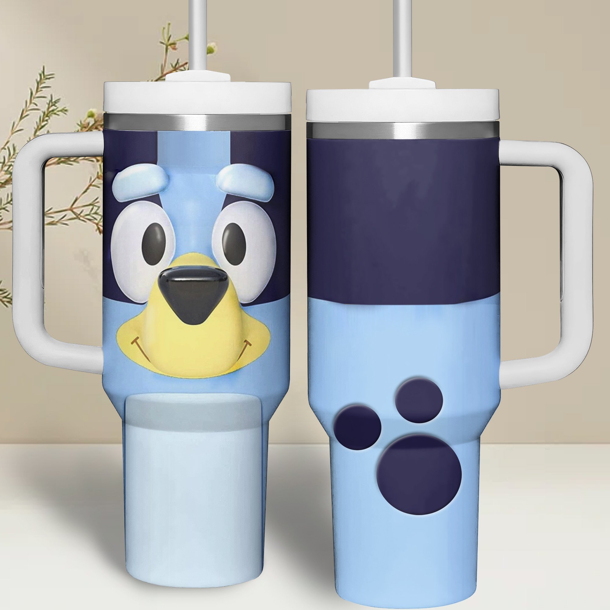 Bluey Cartoon Custom Stanley Cup 40 oz 30 oz Tumbler With HandleTVC2301262