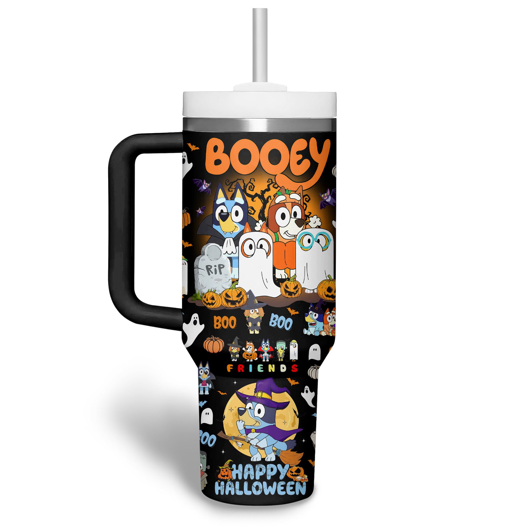 Bluey Cartoon Custom Stanley Cup 40 oz 30 oz Tumbler With HandleTVC2301510 - Image 2