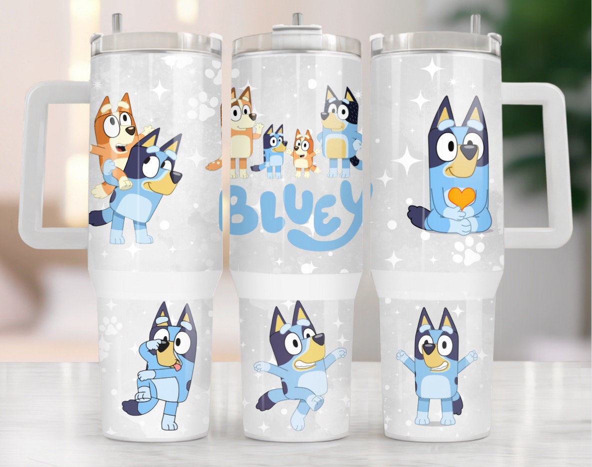 Bluey Heeler Family Cartoon Custom Stanley Cup 40 oz 30 oz Tumbler With HandleTVC2301970