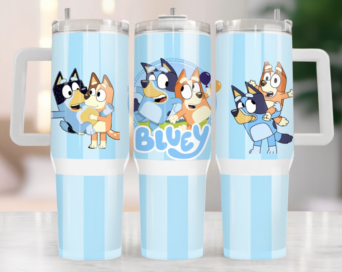 Bluey Heeler Family Cartoon Custom Stanley Cup 40 oz 30 oz Tumbler With HandleTVC2301971