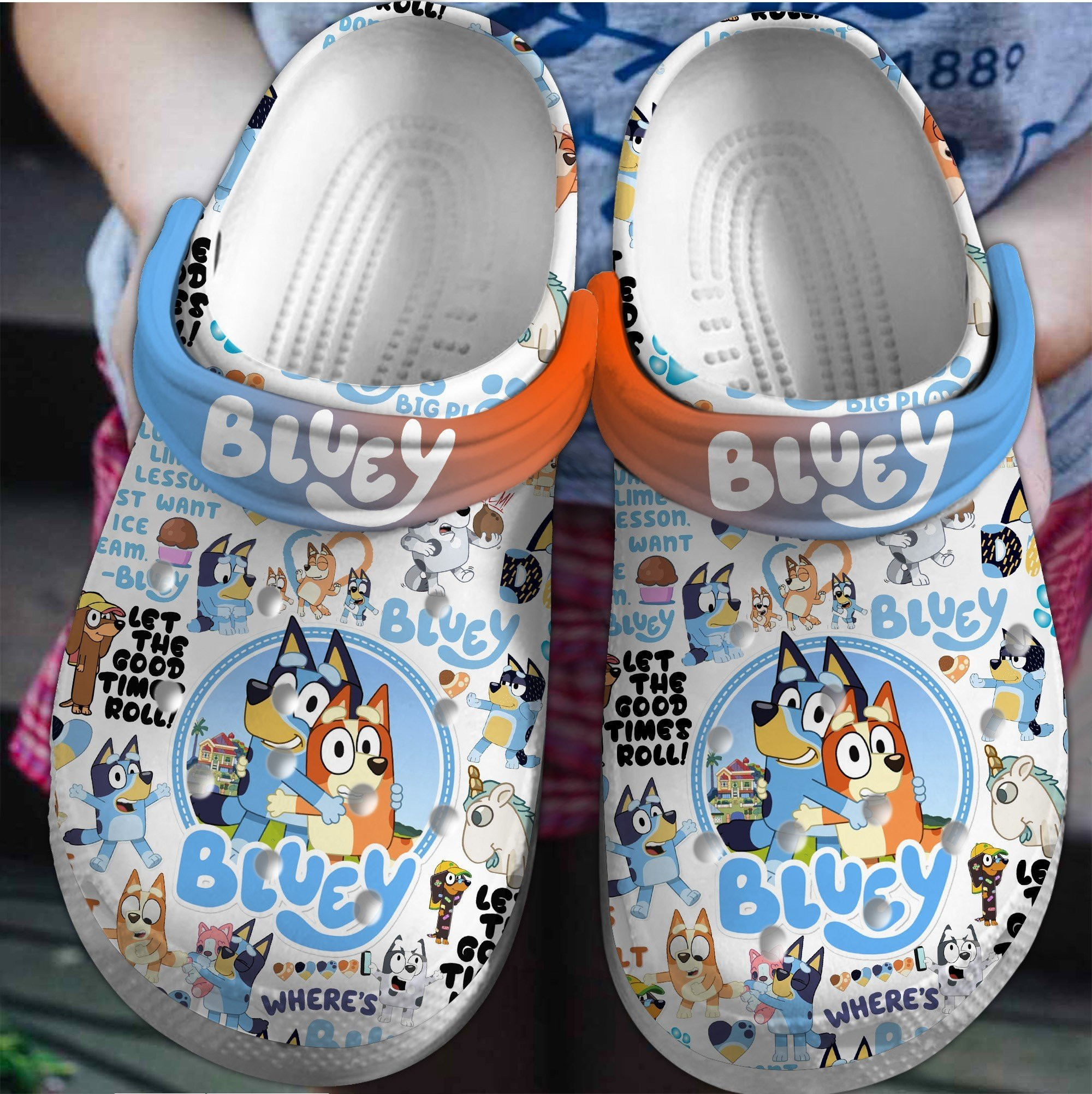 Bluey Movie Crocs Crocband Clogs Shoes Comfortable For Men Women and Kids