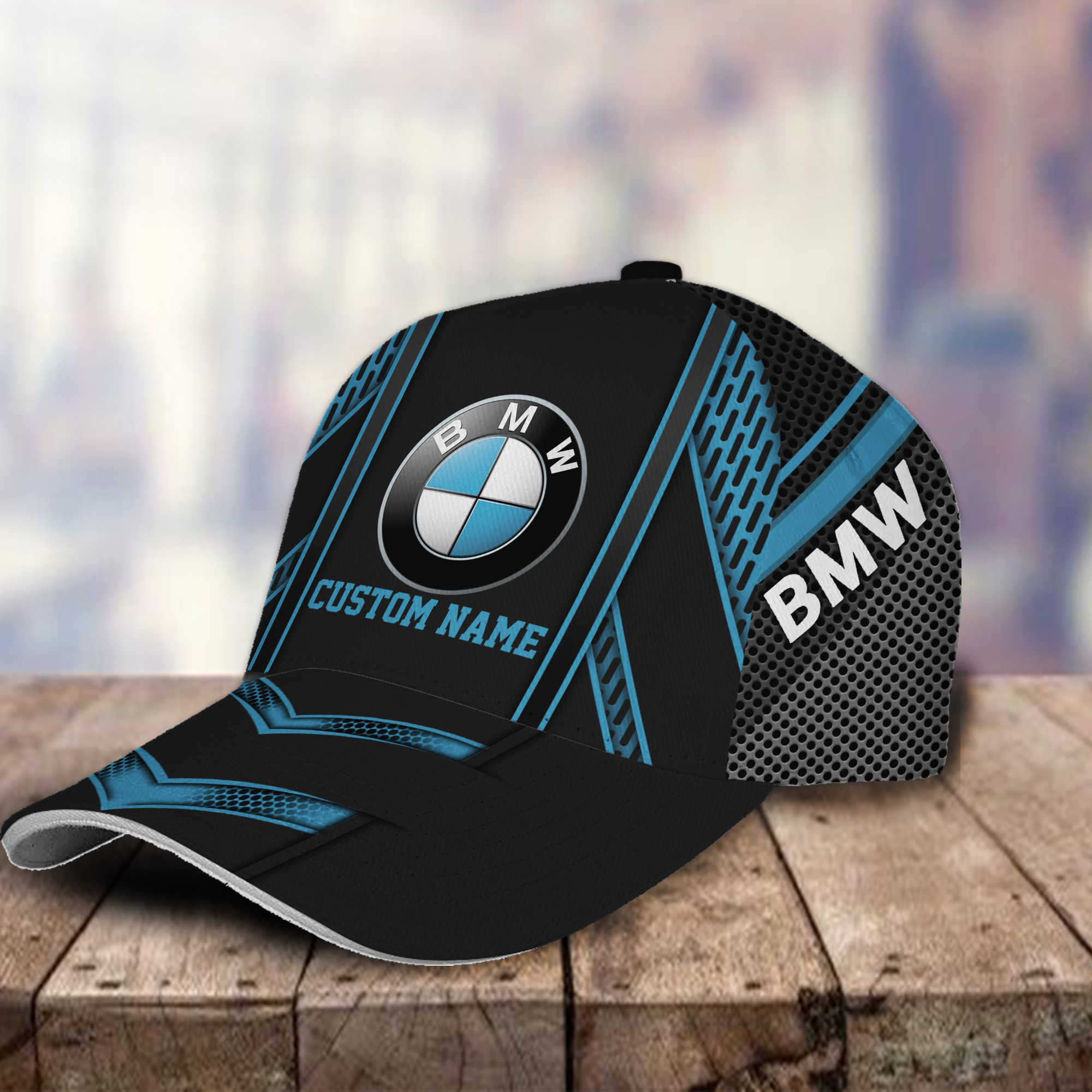 BMW 3D Classic Cap Hat Personalized Name For Men Women Trucker Hats Custom Hats Gifts For Men & Women