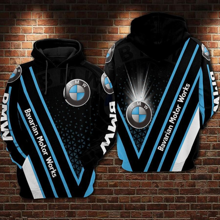BMW Bavarian Motor Works 3D All Over Print Hoodie, Zip Hoodie