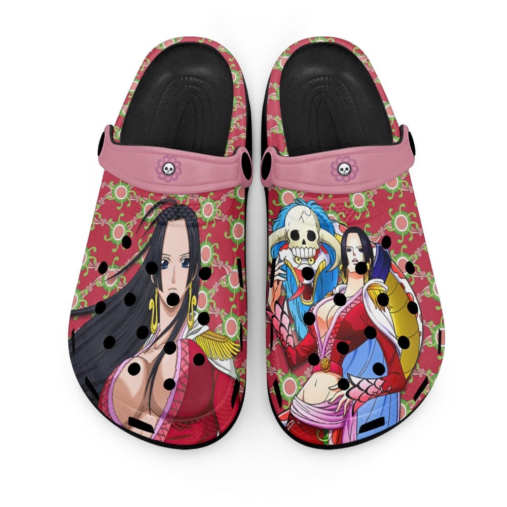 Boa Hancock One Piece Anime Crocs Crocband Clogs Shoes Comfortable For Men Women and Kids