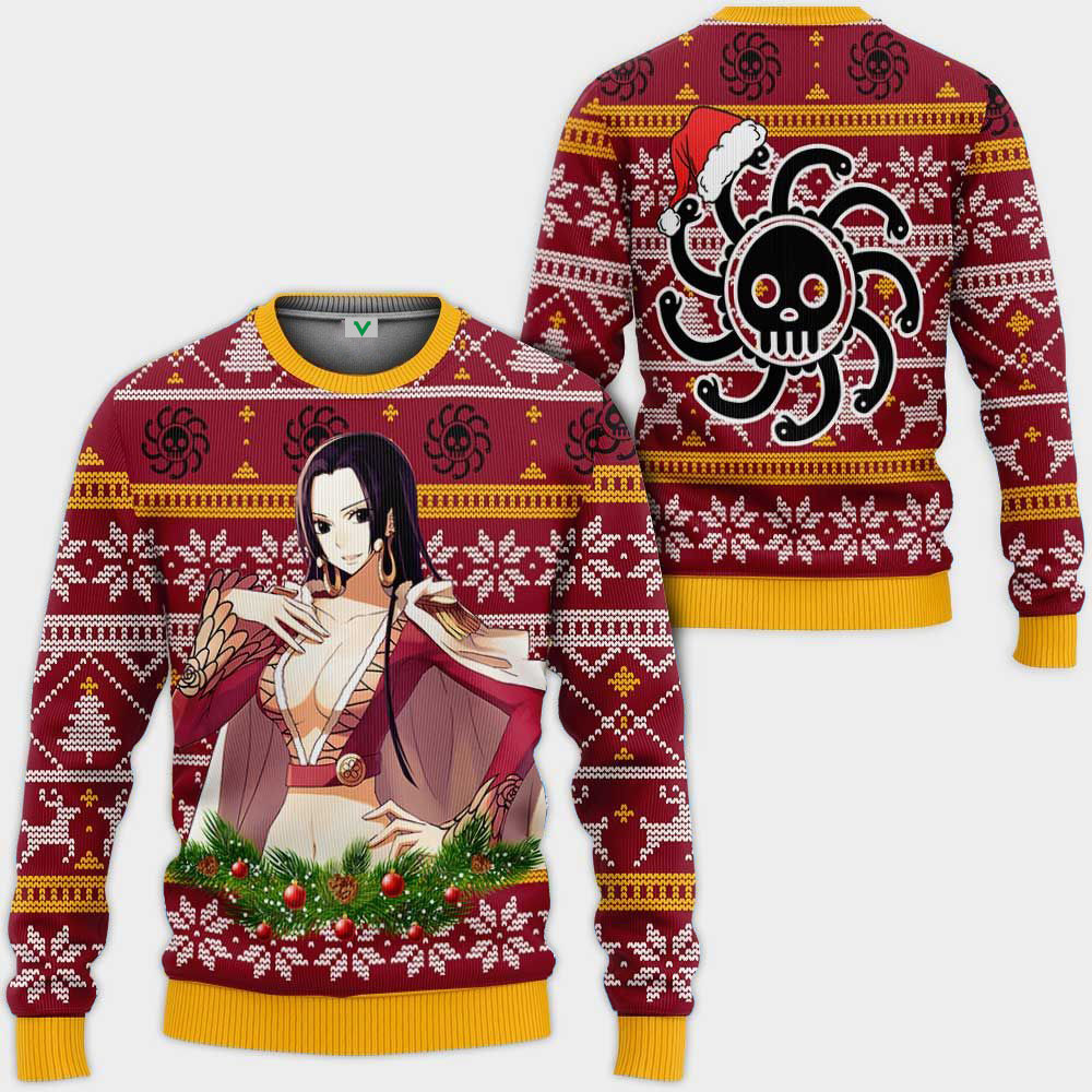 Boa Hancock One Piece Ugly Christmas Sweater Adult 3D Funny Matching for family