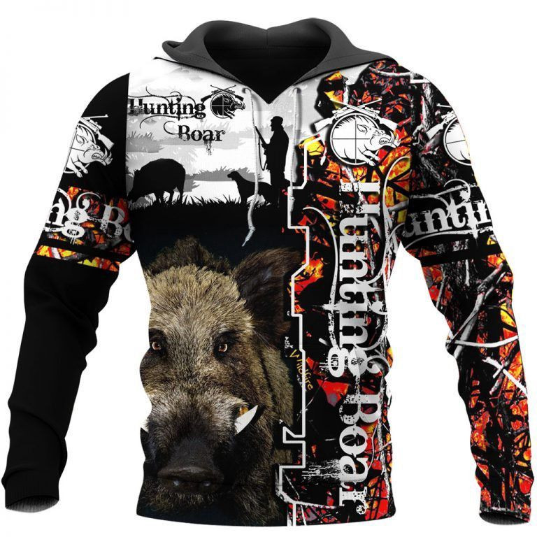 Boar Hunter Hunting Boar 3D All Over Print Hoodie, Zip Hoodie