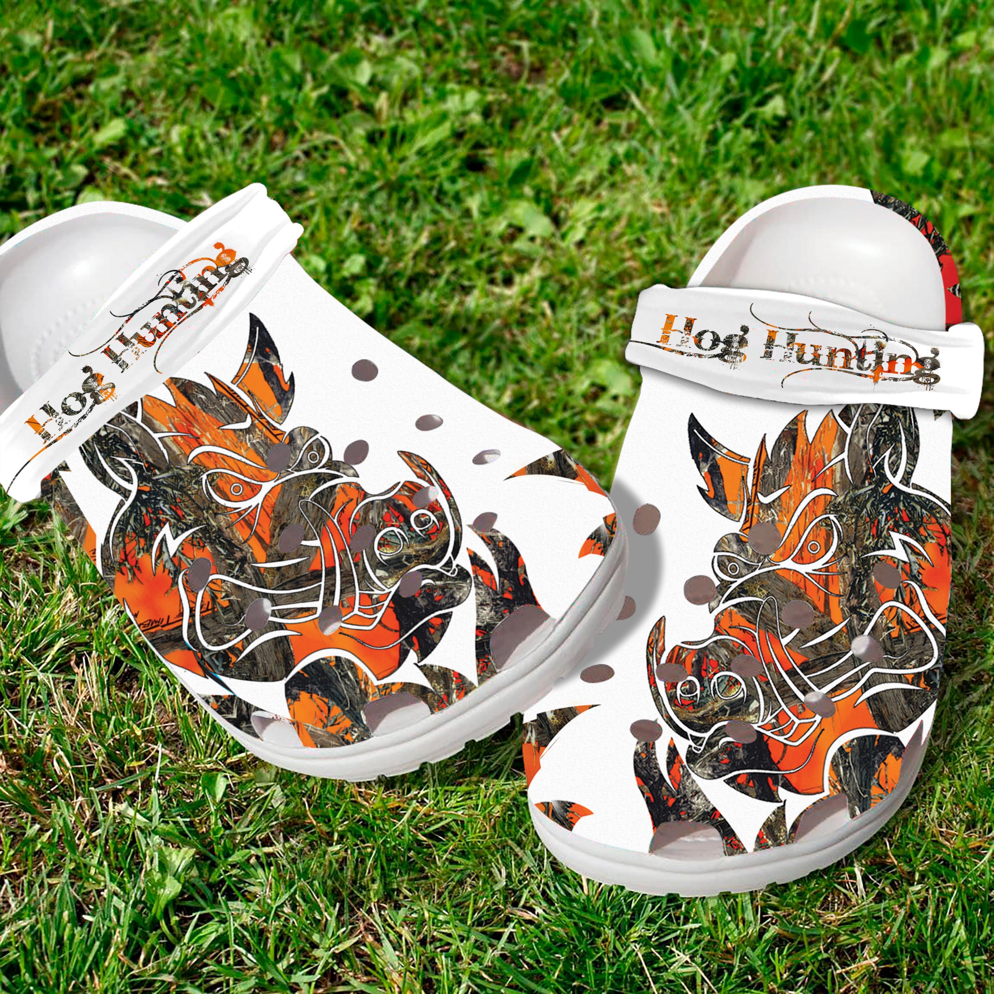 Boar Hunting Crocs Crocband Clogs Shoes Comfortable For Men Women and Kids