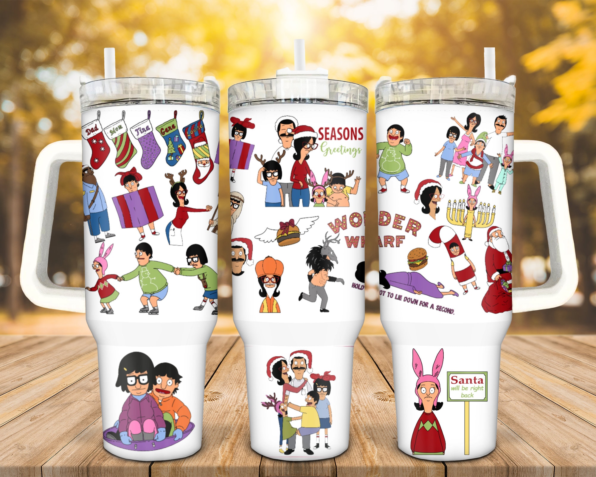 Bobâ€™s Burgers Movies Custom Stanley Cup 40 oz 30 oz Tumbler With HandleTVC2301935