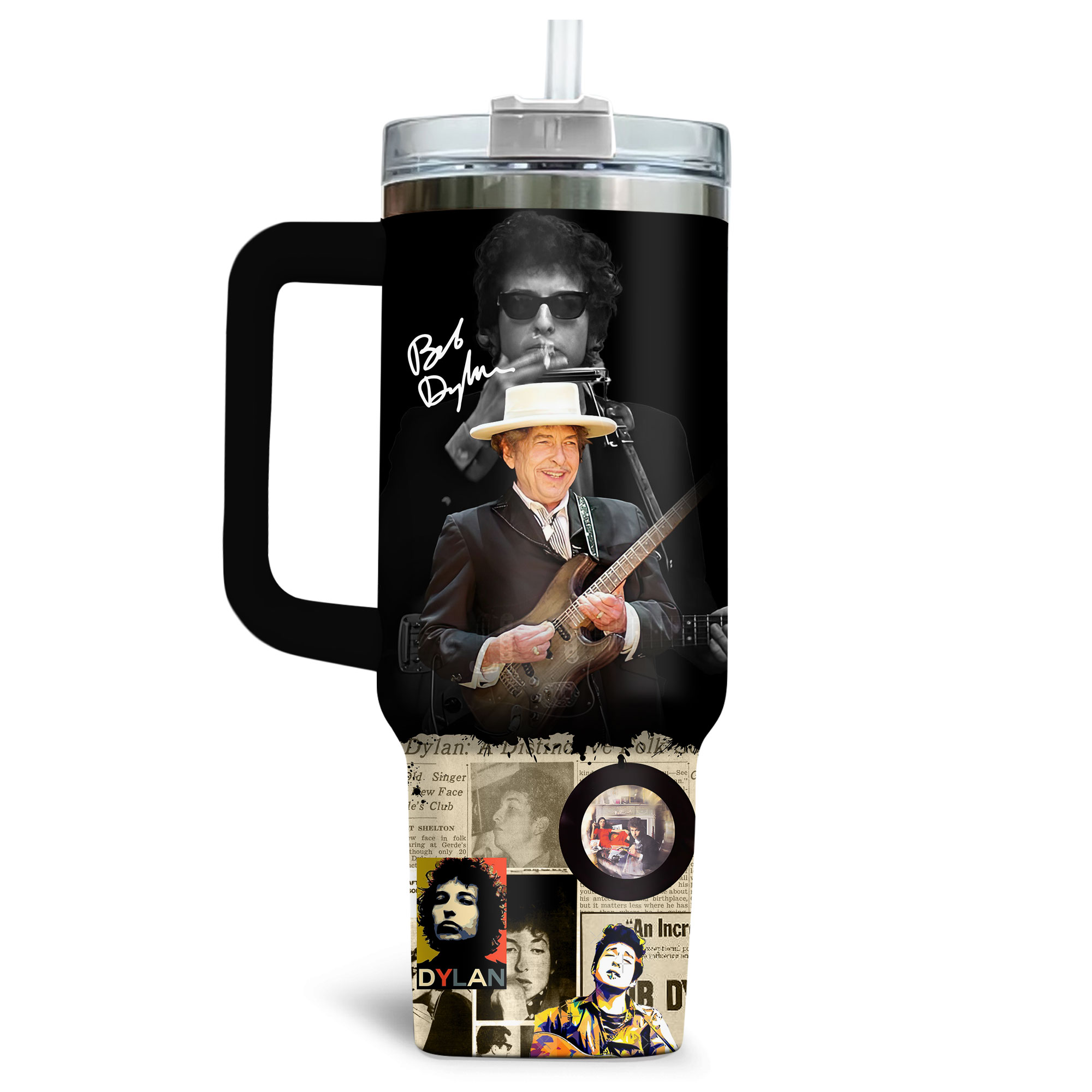 Bob Dylan Music Custom Stanley Cup 40 oz 30 oz Tumbler With HandleTVC2301173 - Image 2