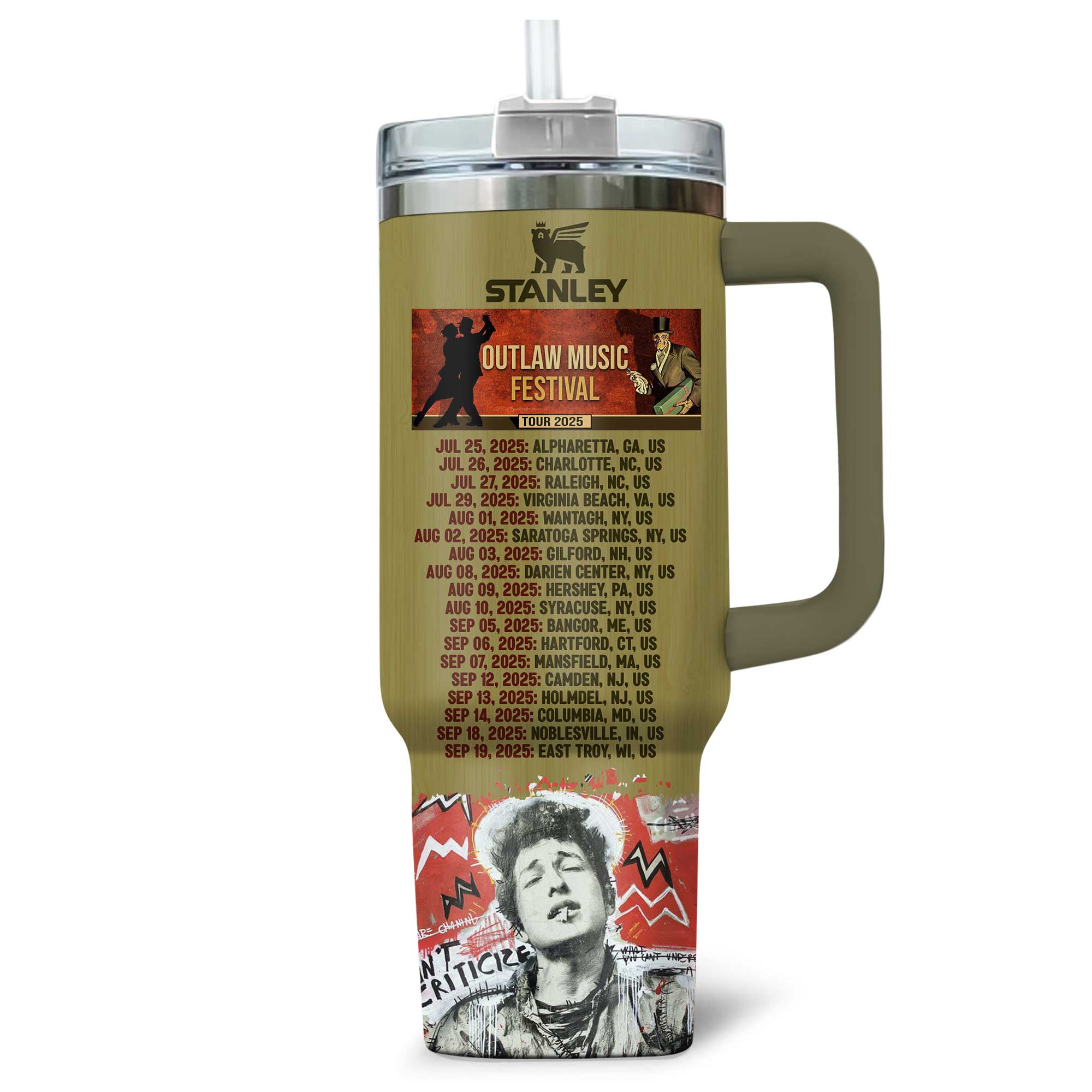 Bob Dylan Music Custom Stanley Cup 40 oz 30 oz Tumbler With HandleTVC230195 - Image 3