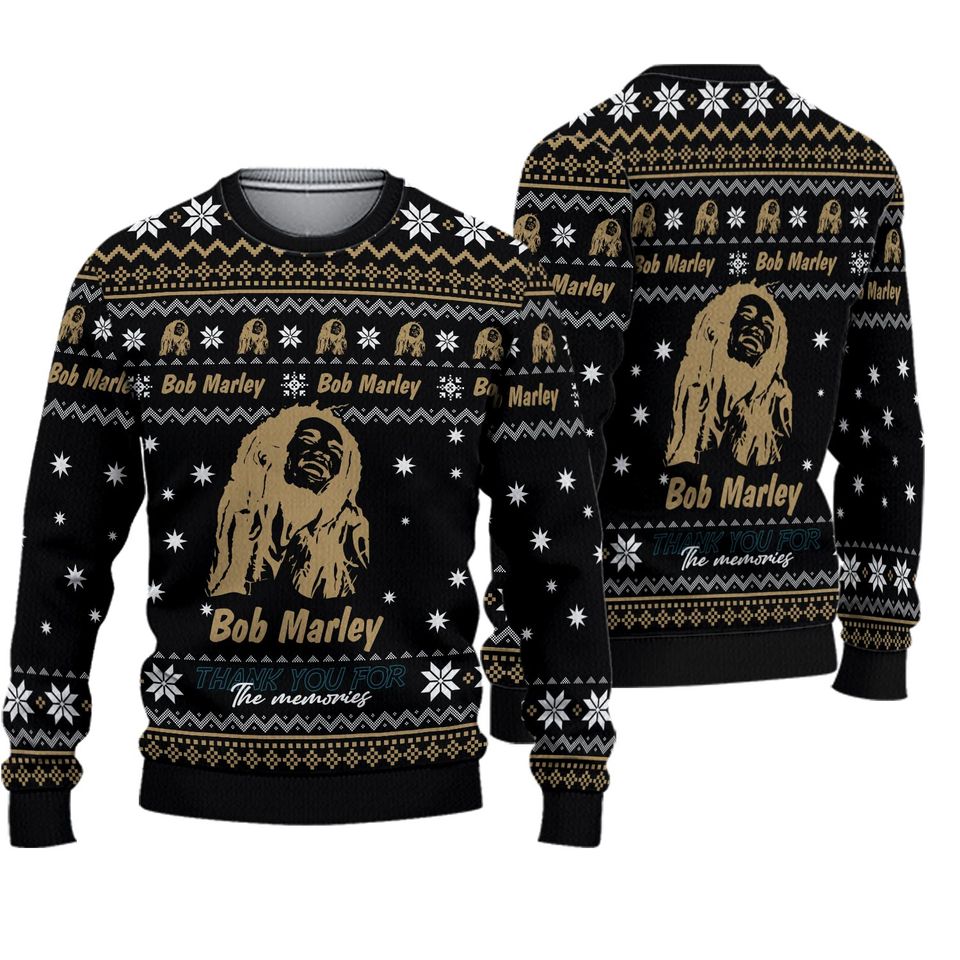 Bob Marley Legend Thank You Ugly Christmas Sweater