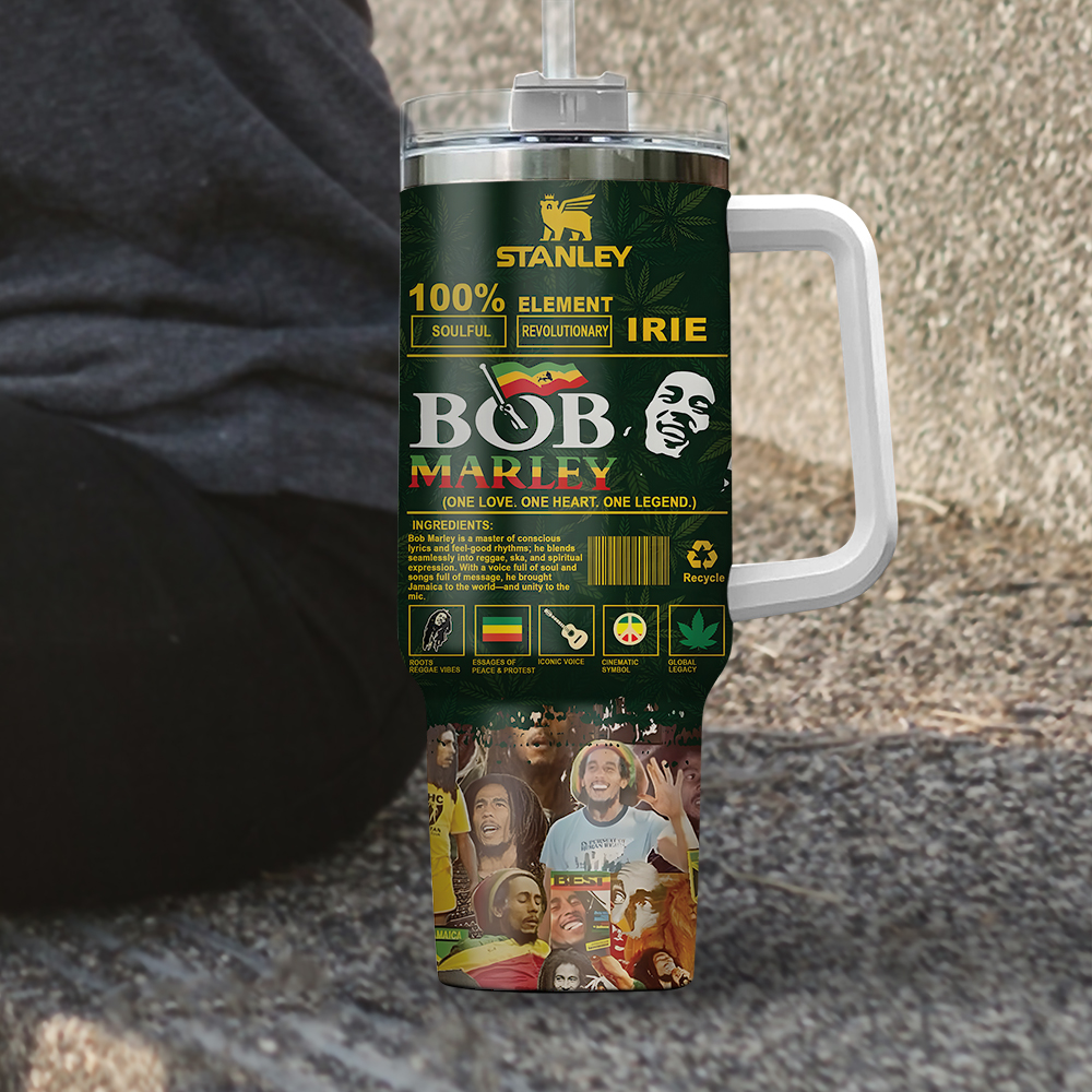 Bob Marley Music Custom Stanley Cup 40 oz 30 oz Tumbler With HandleTVC2301248 - Image 3