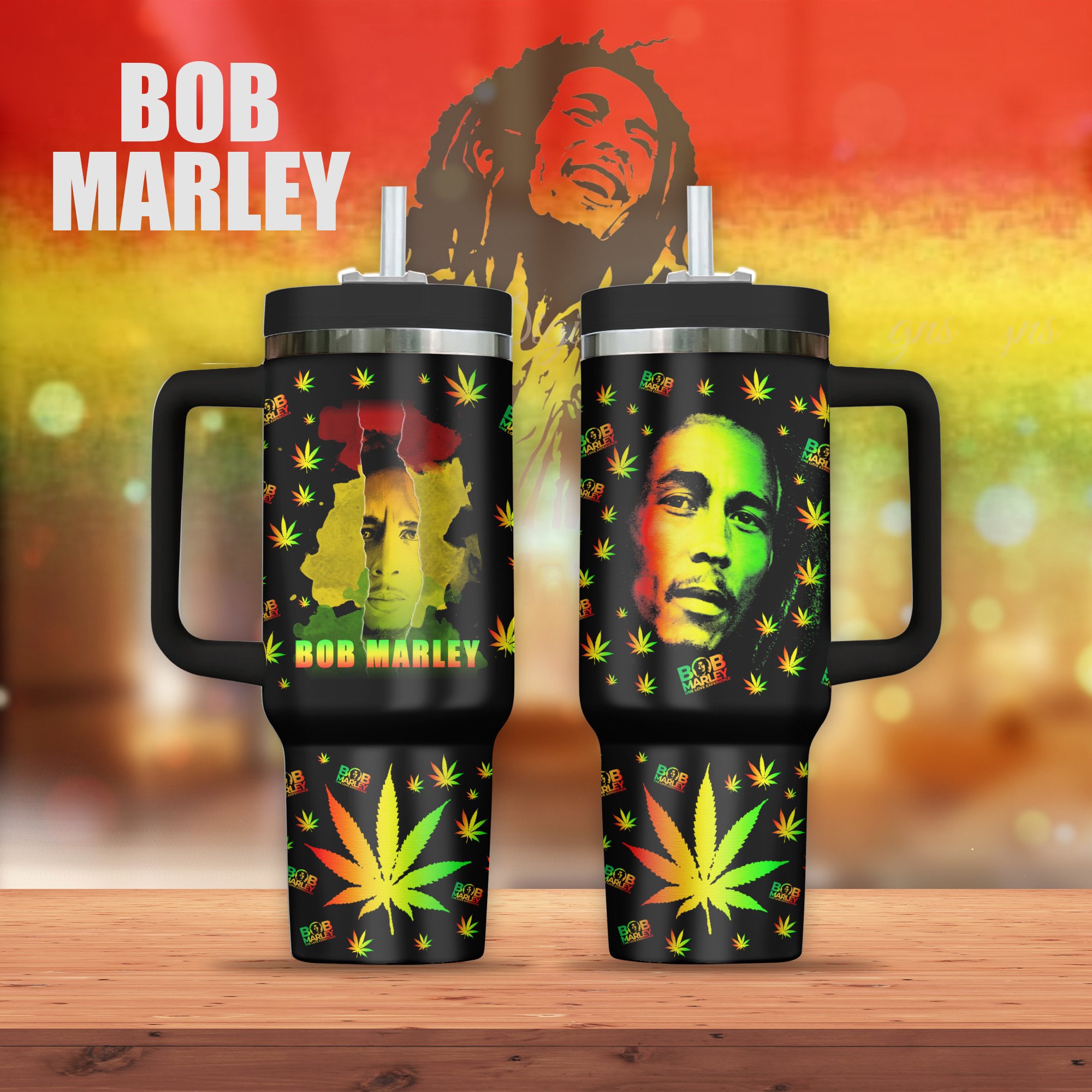 Bob Marley Music Custom Stanley Cup 40 oz 30 oz Tumbler With HandleTVC2301260