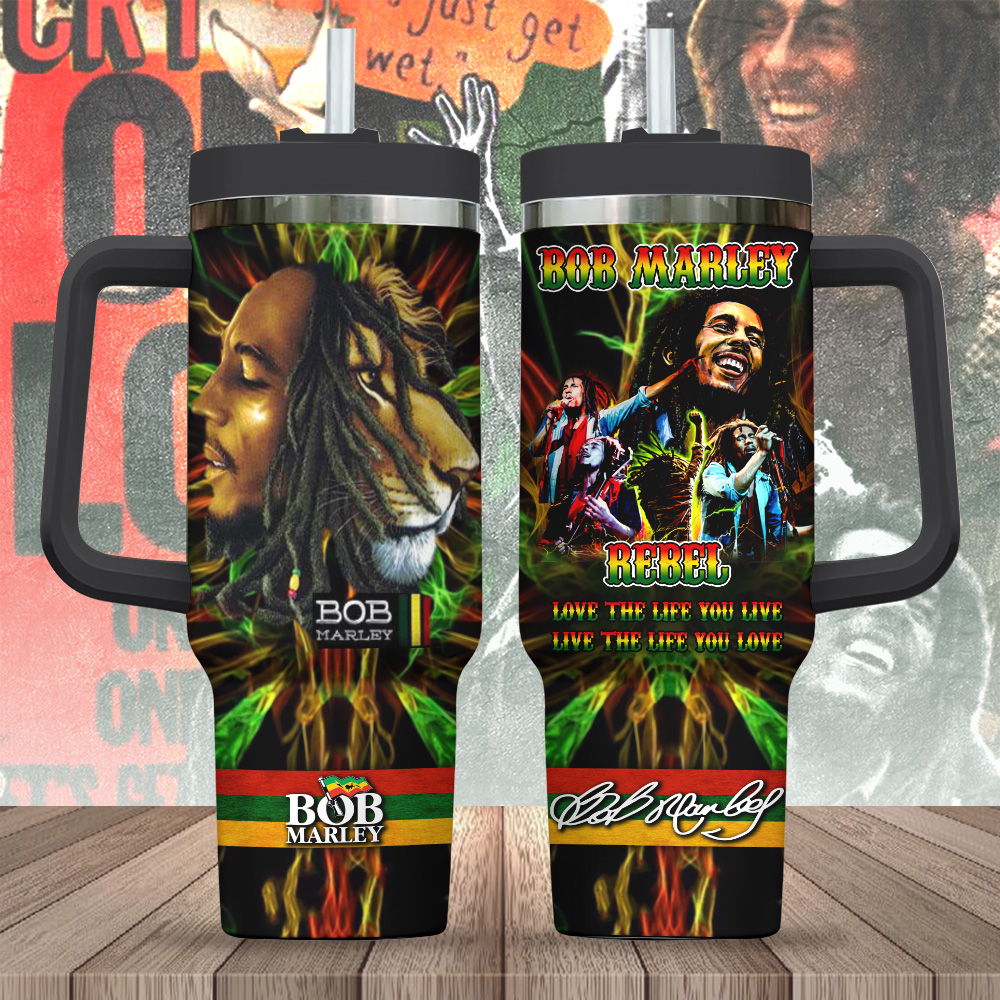 Bob Marley Music Custom Stanley Cup 40 oz 30 oz Tumbler With HandleTVC2301716
