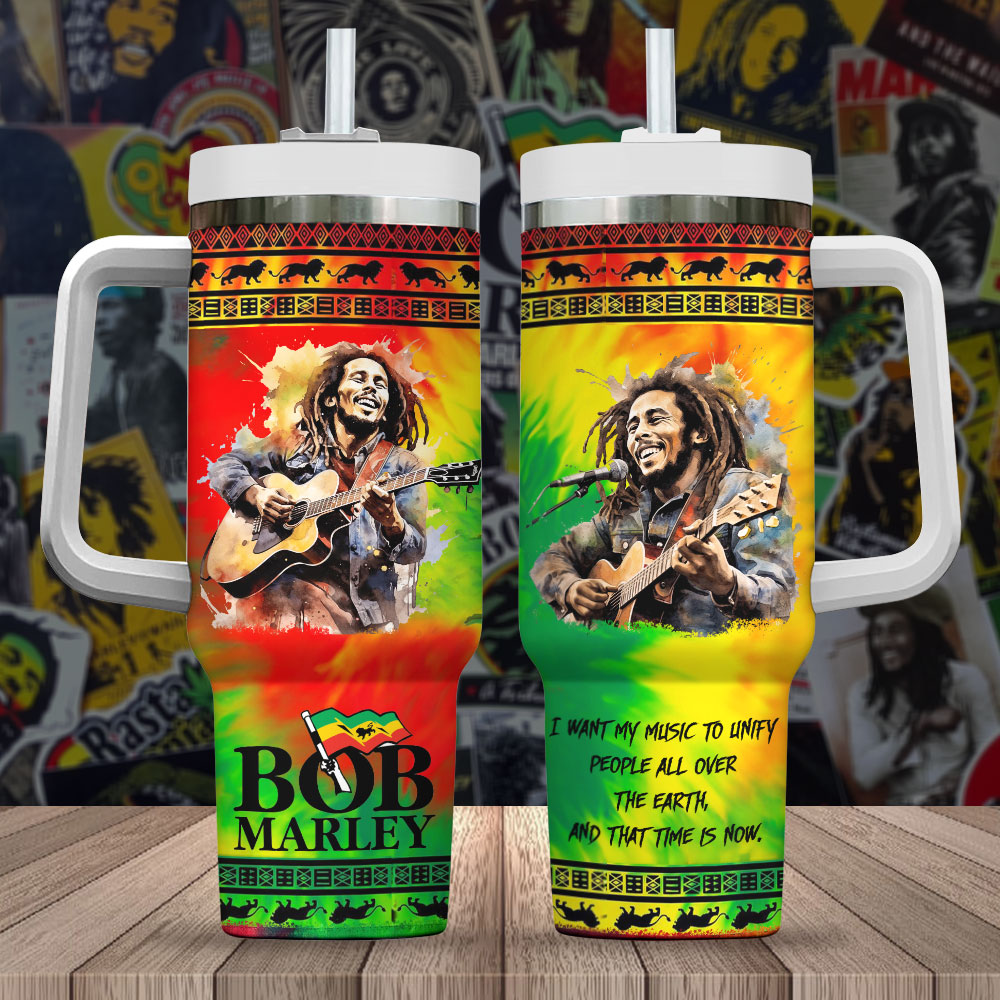 Bob Marley Music Custom Stanley Cup 40 oz 30 oz Tumbler With HandleTVC2301719