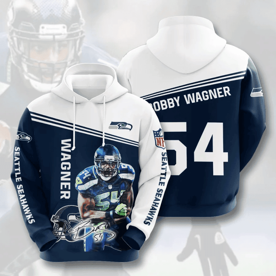Bobby Wagner Seattle Seahawks 3D All Over Print Hoodie, Zip Hoodie