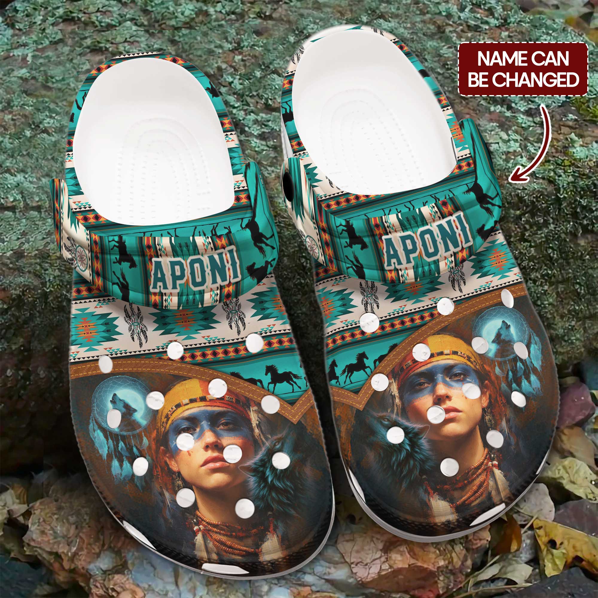 Boho Beautiful Native Girl Crocs Crocband Clogs Shoes Comfortable For Men Women and Kids