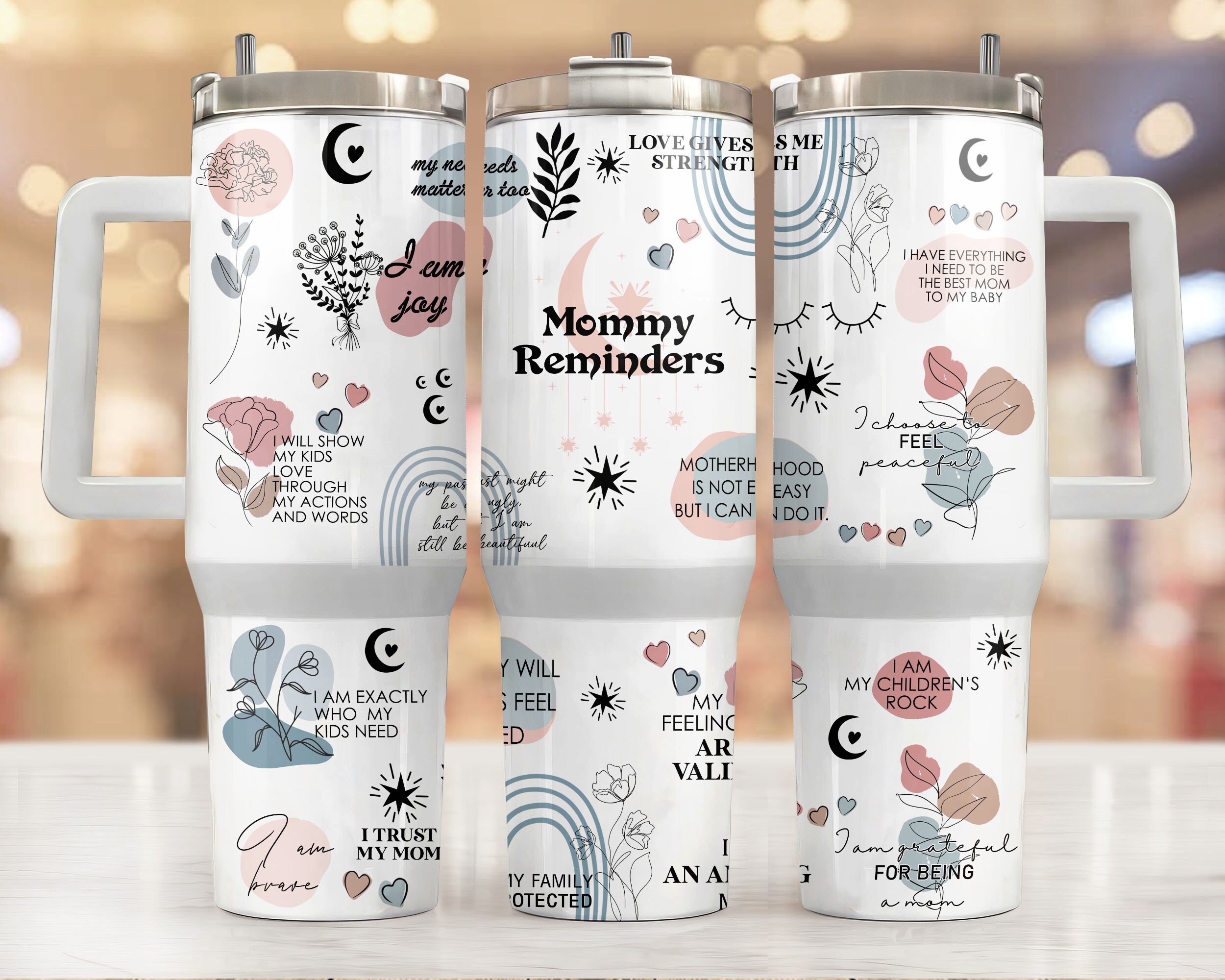 Boho Floral Custom Stanley Cup 40 oz 30 oz Tumbler With HandleTVC2301956