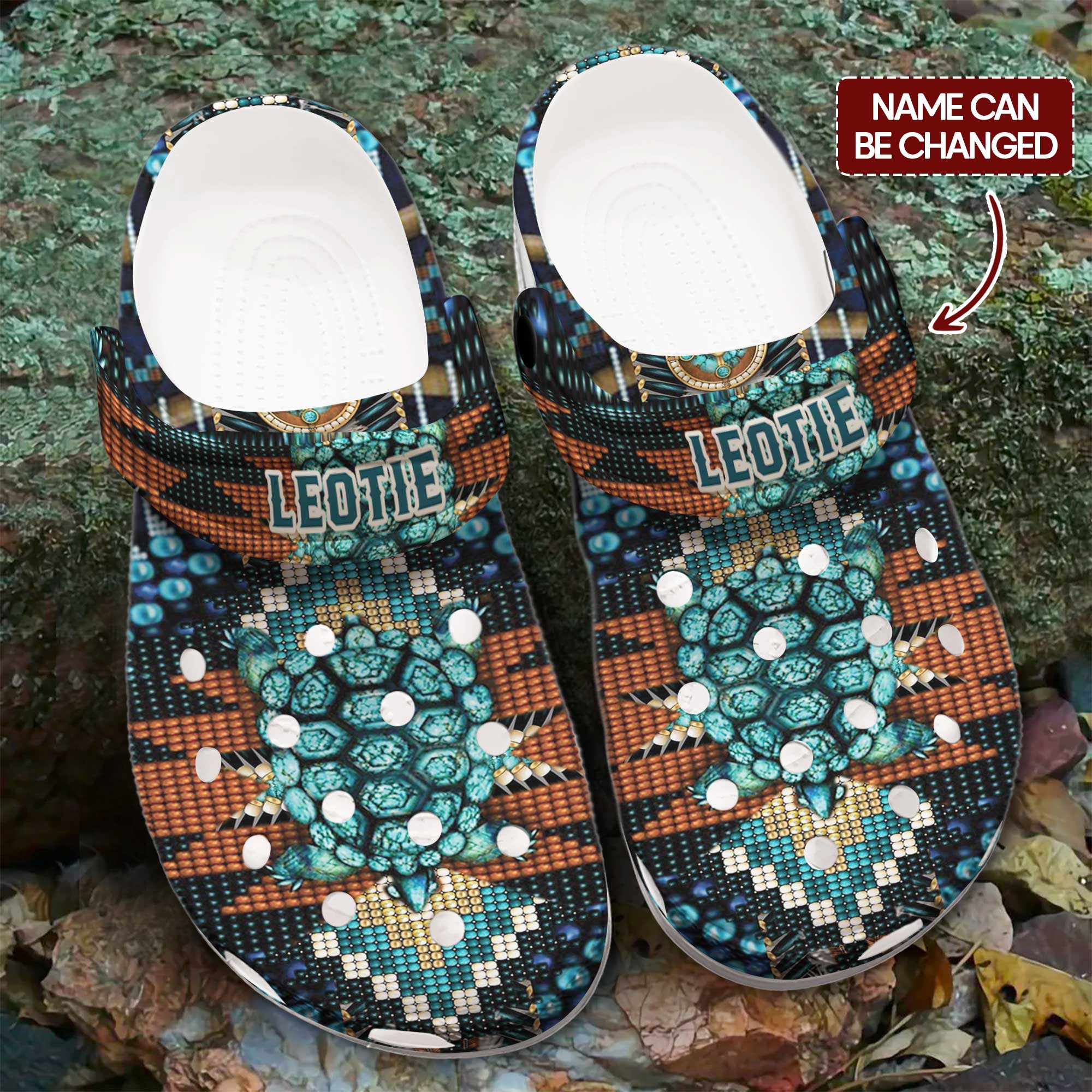 Boho Tribal Sea Turtle Crocs Crocband Clogs Shoes Comfortable For Men Women and Kids