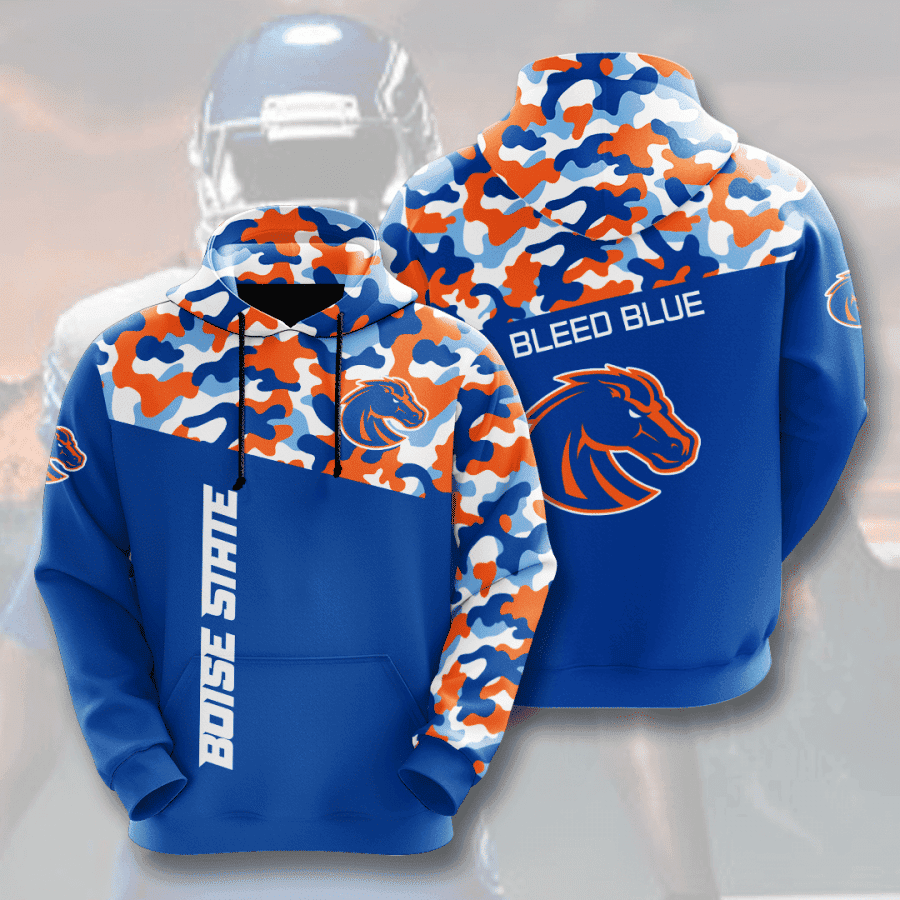 Boise State Broncos 3D All Over Print Hoodie, Zip Hoodie