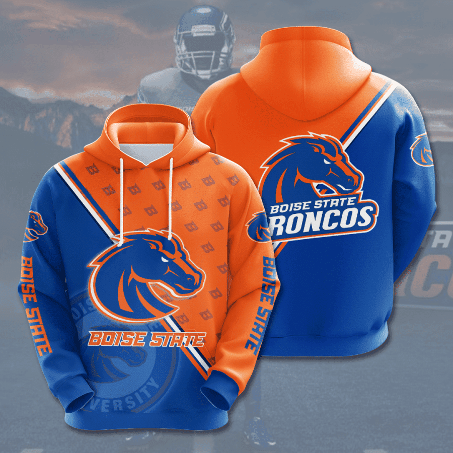 Boise State Broncos 3D All Over Print Hoodie, Zip Hoodie