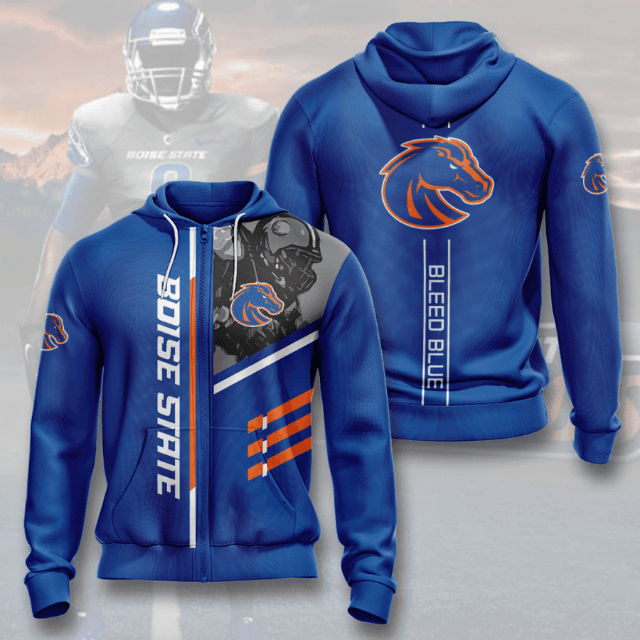Boise State Broncos 3D All Over Print Hoodie, Zip Hoodie