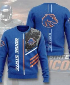 Boise State Broncos Ugly Christmas Sweater Adult 3D Funny Matching for family