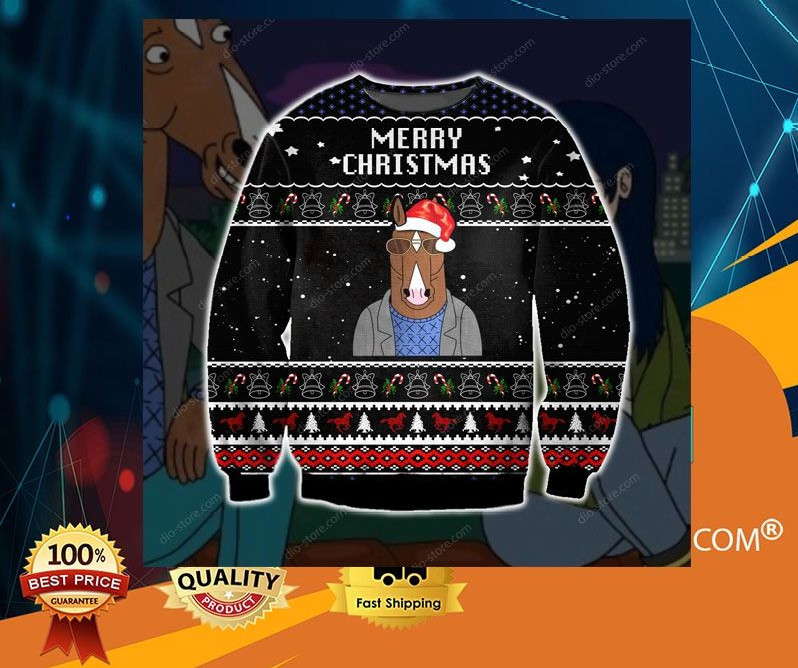 Bojack Horseman Merry Christmas Sweater, Ugly Christmas Sweater Adult 3D Funny Matching for family