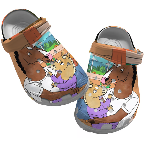 BoJack Horseman TV Series Crocs Crocband Clogs Shoes Comfortable For Men Women and Kids