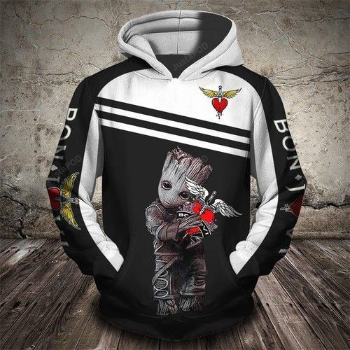 Bon Jovi 3D All Over Print Hoodie, Zip Hoodie