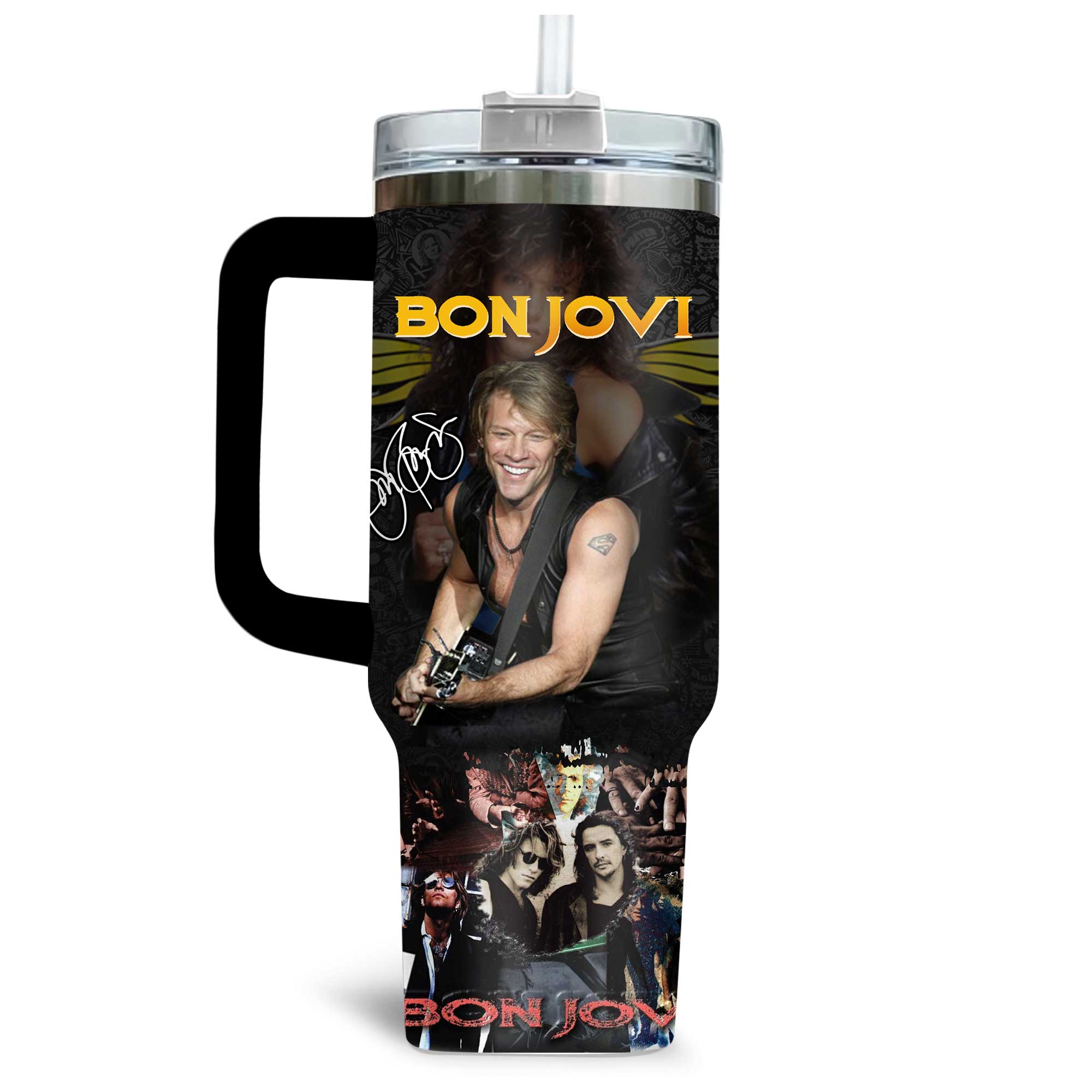 Bon Jovi Music Custom Stanley Cup 40 oz 30 oz Tumbler With HandleTVC2301171 - Image 2