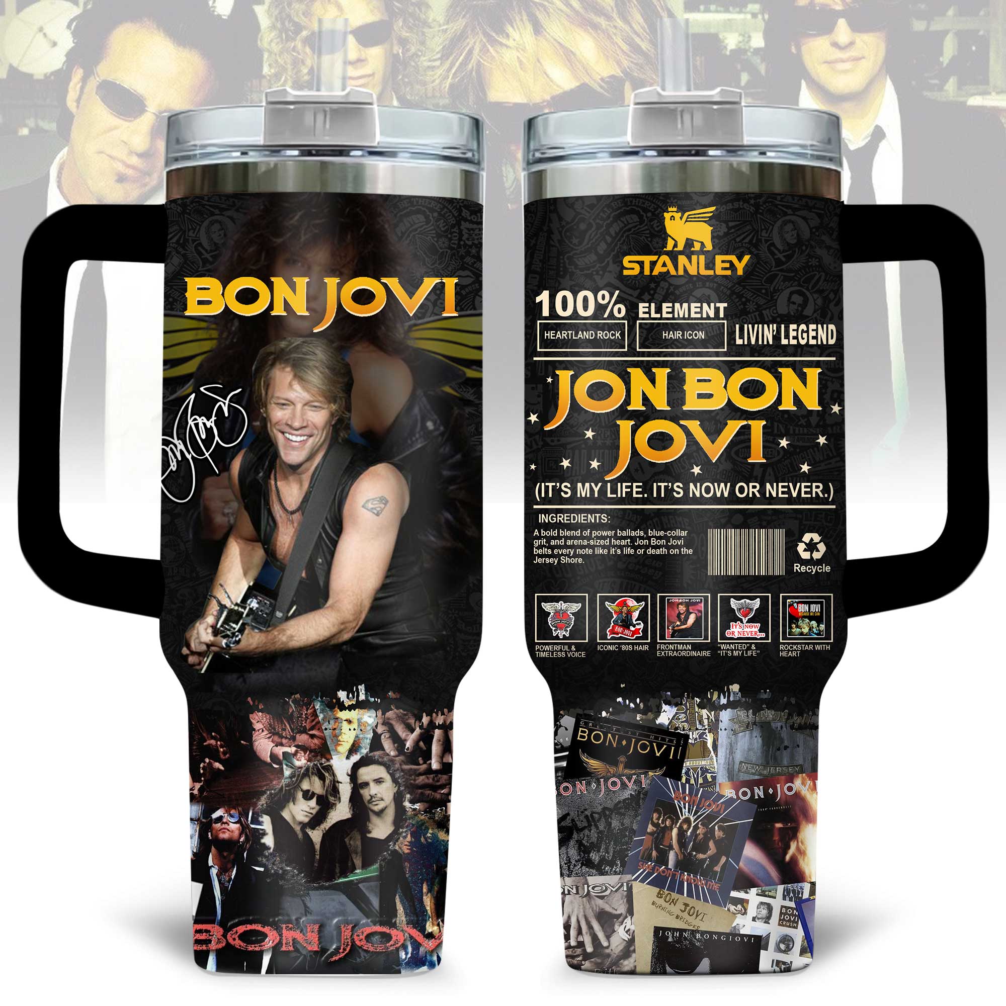 Bon Jovi Music Custom Stanley Cup 40 oz 30 oz Tumbler With HandleTVC2301171