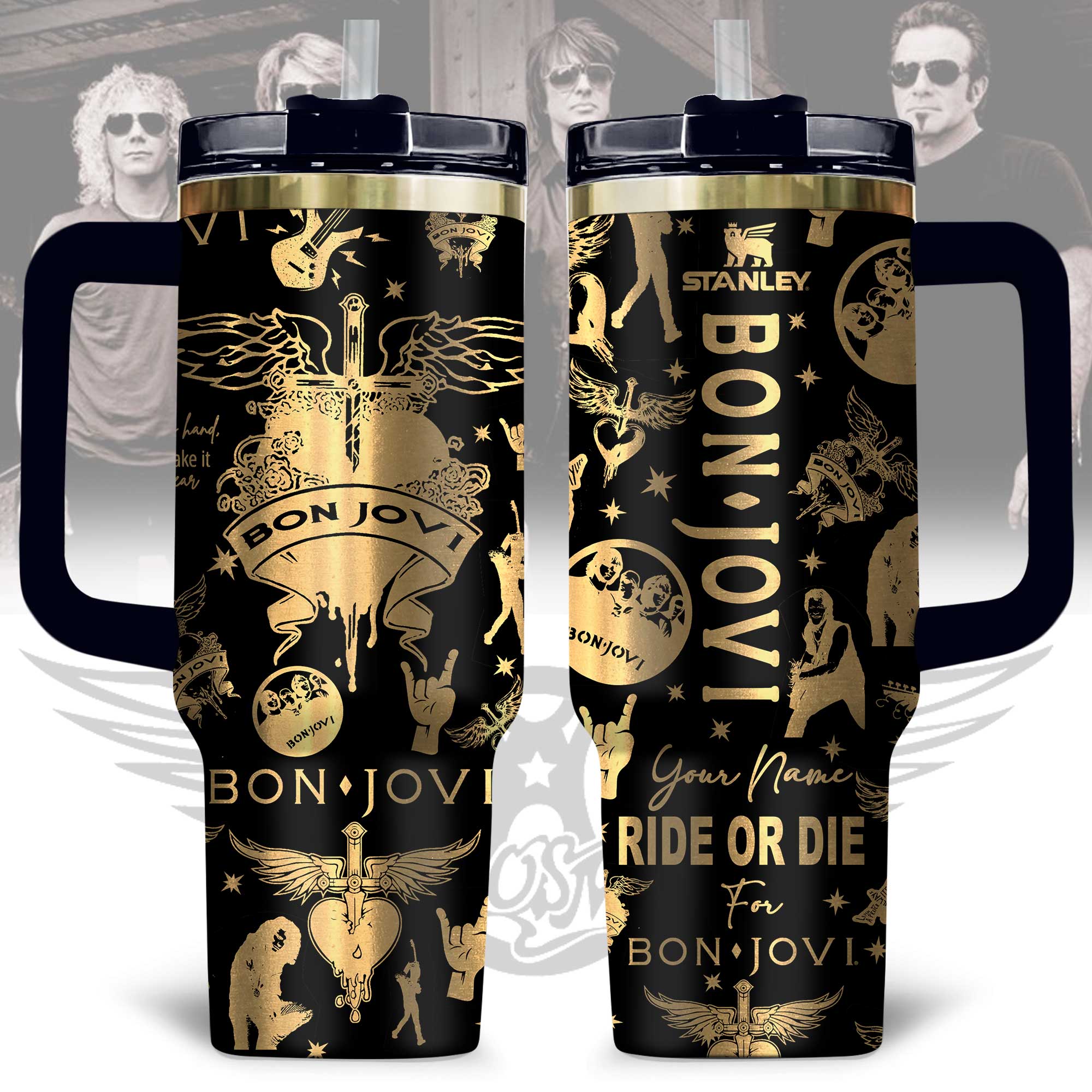 Bon Jovi Music Custom Stanley Cup 40 oz 30 oz Tumbler With HandleTVC2301177