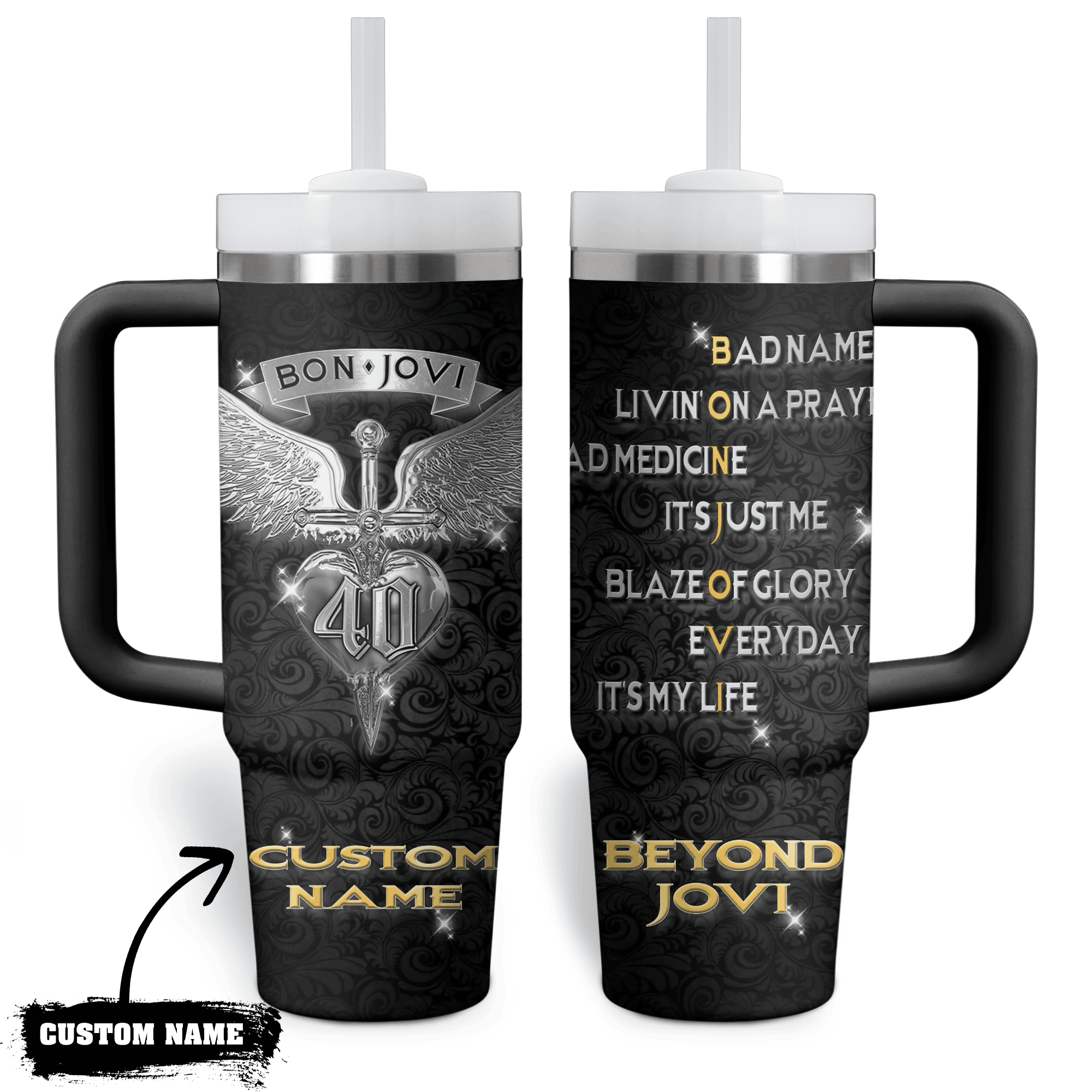 Bon Jovi Music Custom Stanley Cup 40 oz 30 oz Tumbler With HandleTVC2301771