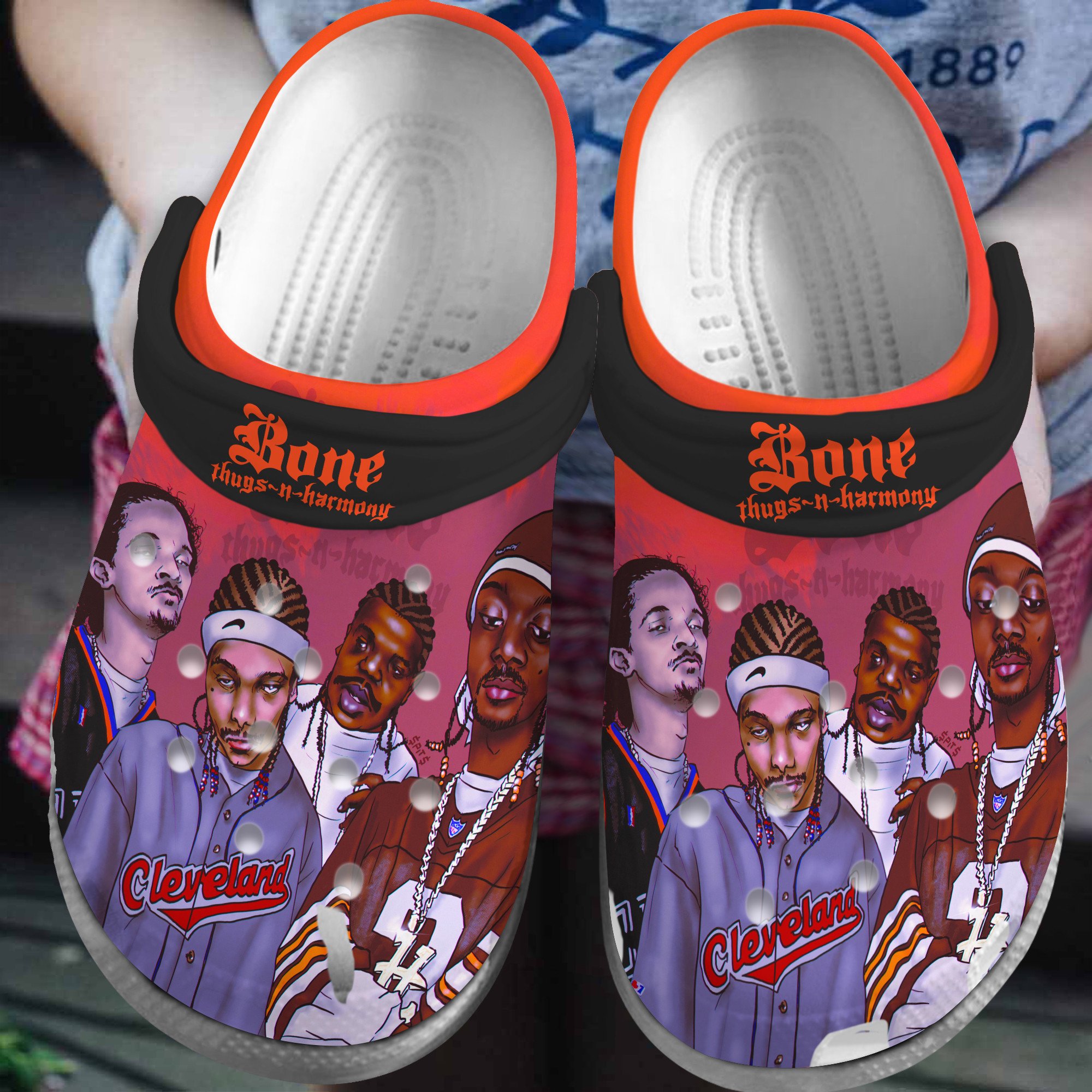 Bone Thugs N Harmony Music Crocs Crocband Clogs Shoes Comfortable For Men Women and Kids