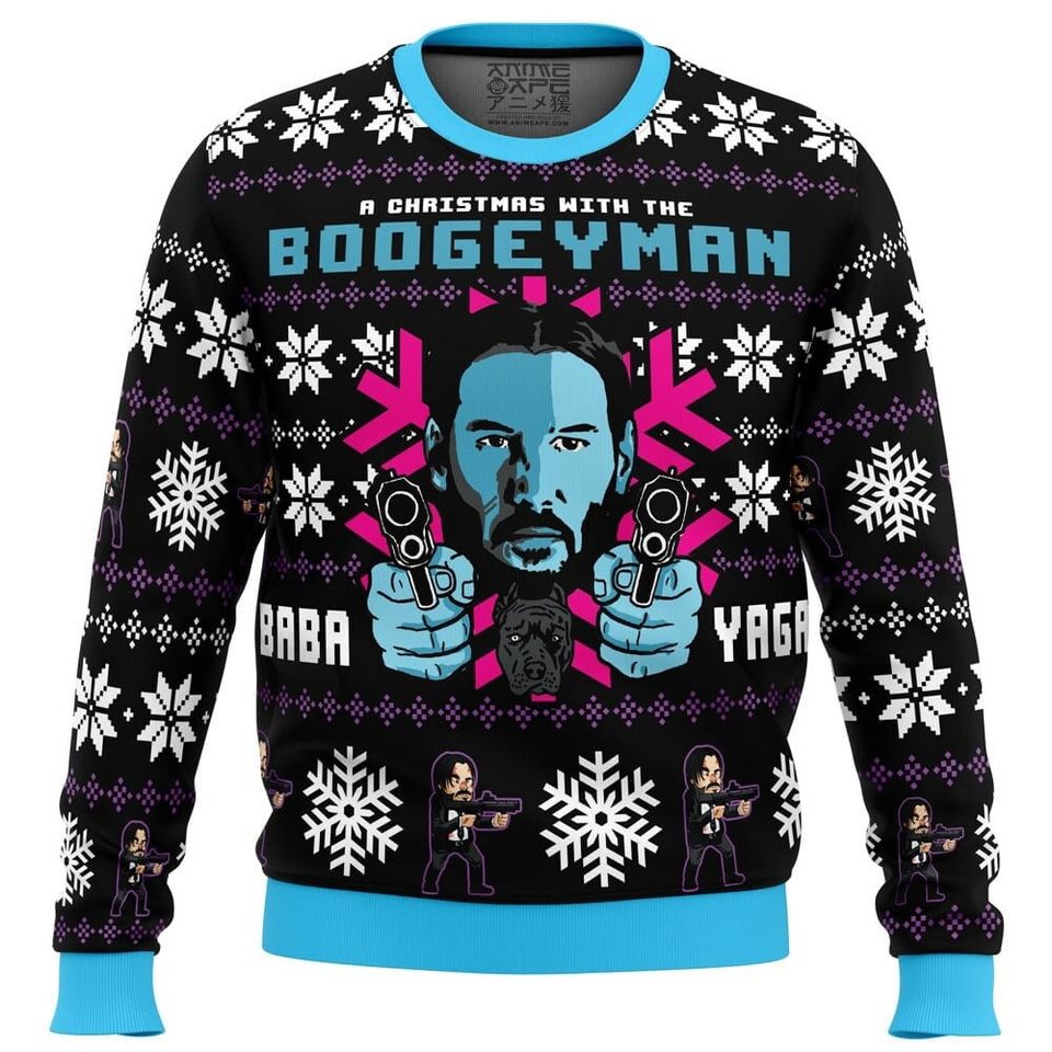 Boogeyman John Wick Ugly Christmas Sweater