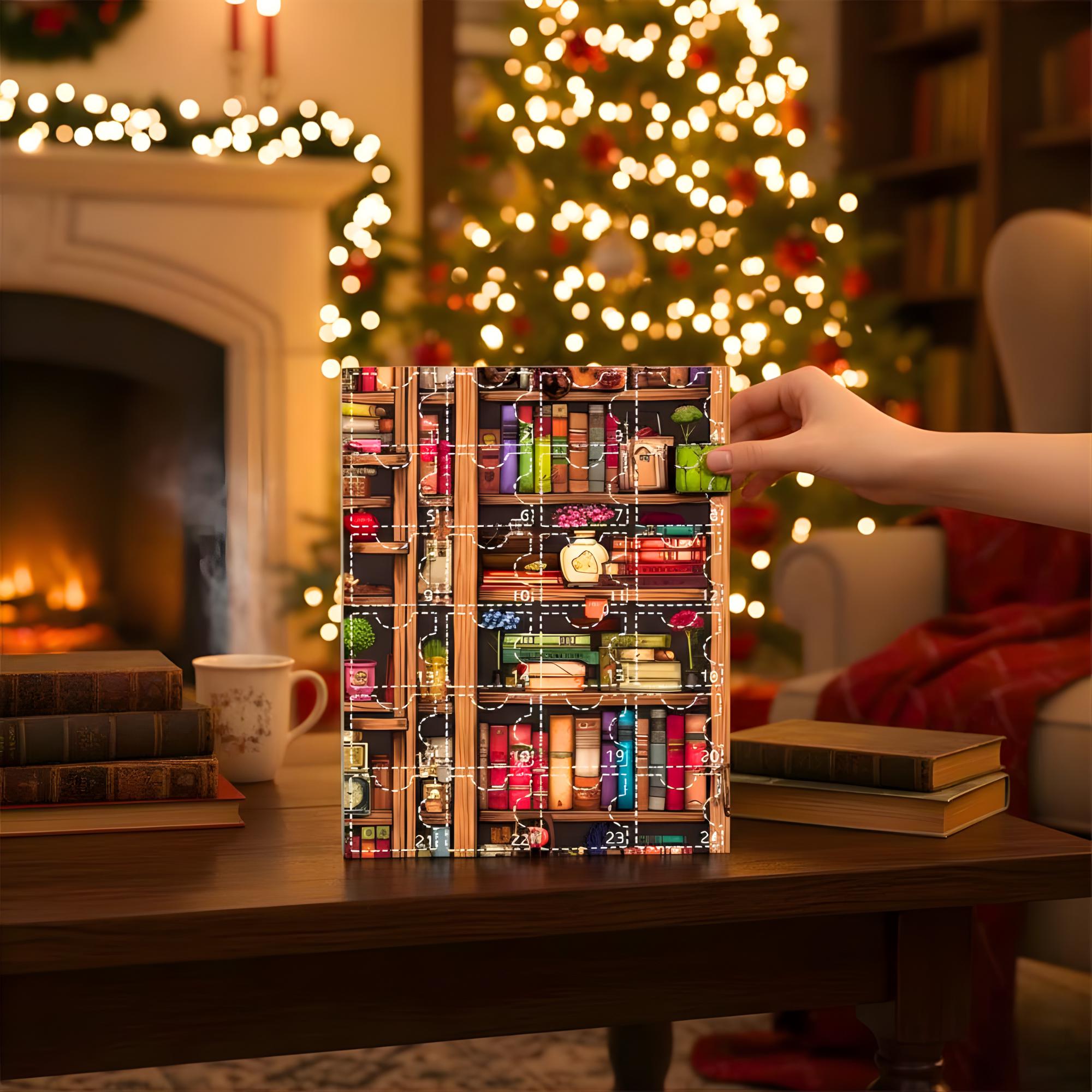 Book Advent Calendar 2025, Christmas Advent Calendars, 24 Days Xmas Calendar Countdown, Xmas Hanging Decorations For Book Lovers - Image 4
