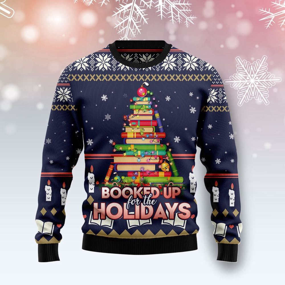 Book Christmas Tree Ugly Christmas Sweater Christmas Gift