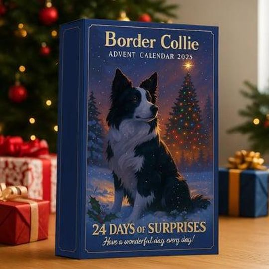 Border Collie Advent Calendar 2025, Mini Dog Figurine Set, Christmas Countdown Gift, Puppy Lover Decor, 24 Day Holiday Toy - Image 8