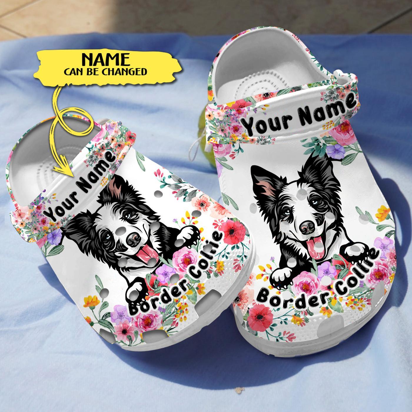 Border Collie Dog Crocs Crocband Clogs Shoes Comfortable For Men Women and Kids