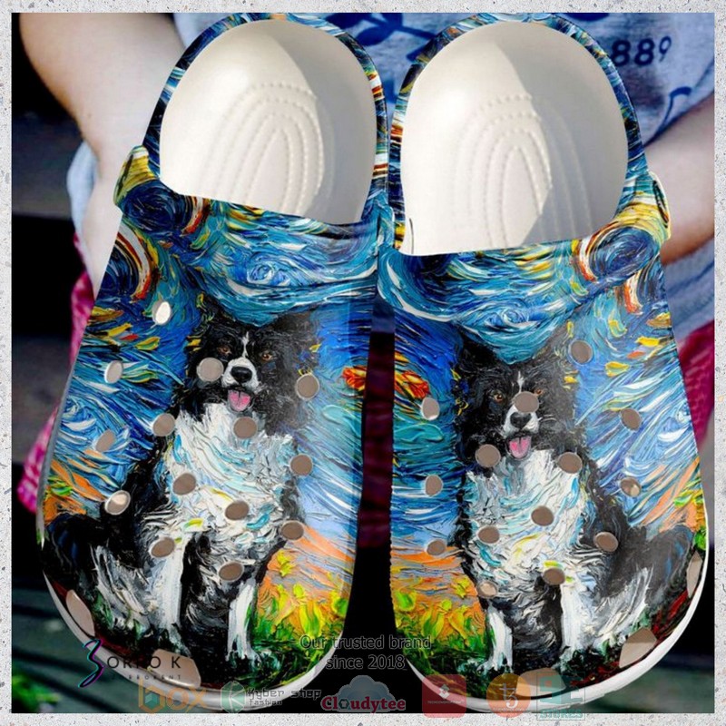 Border Collie Dog Crocs Crocband Clogs Shoes Comfortable For Men Women and Kids