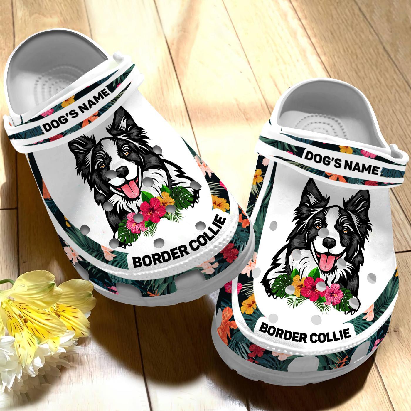 Border Collie Dog Crocs Crocband Clogs Shoes Comfortable For Men Women and Kids - Image 4