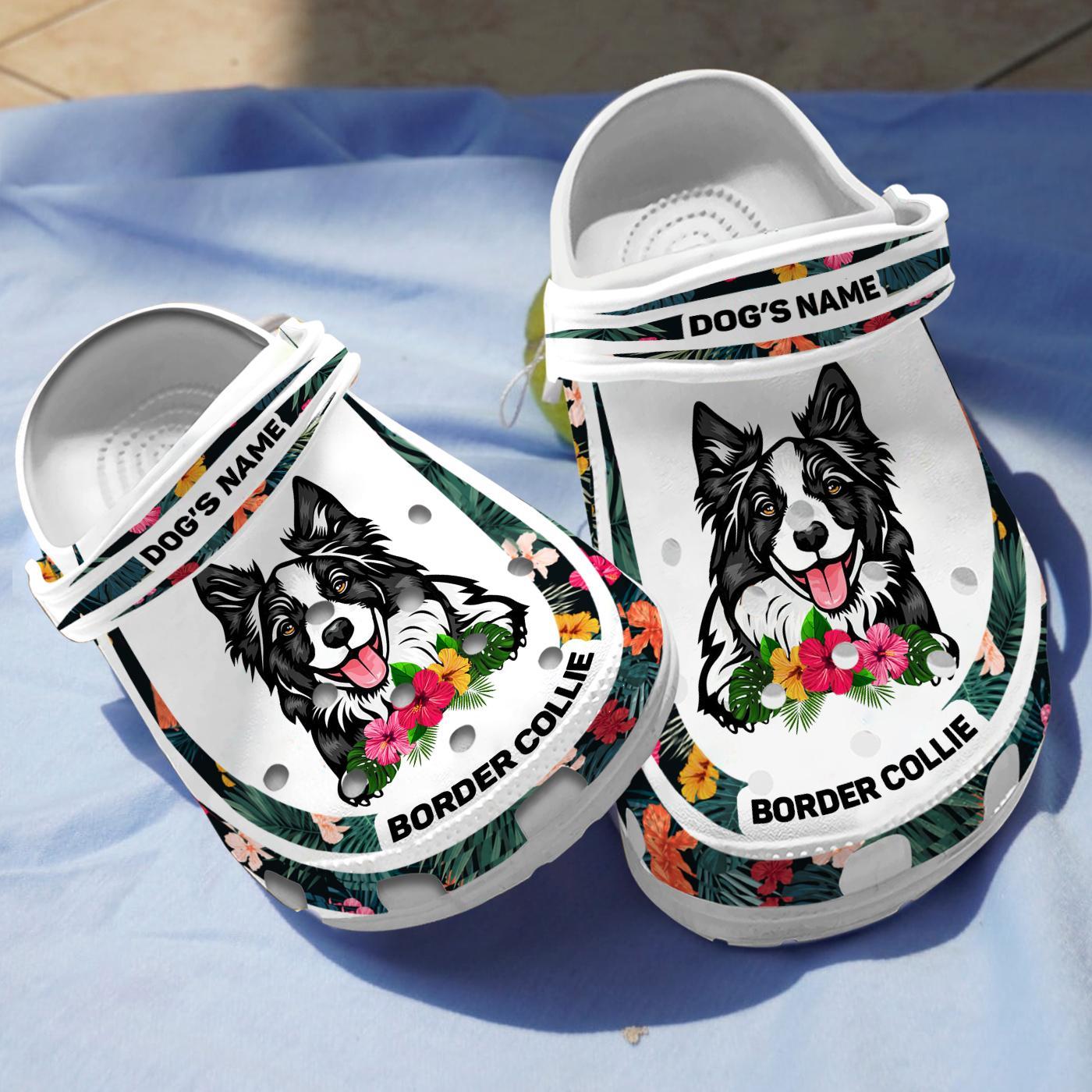 Border Collie Dog Crocs Crocband Clogs Shoes Comfortable For Men Women and Kids