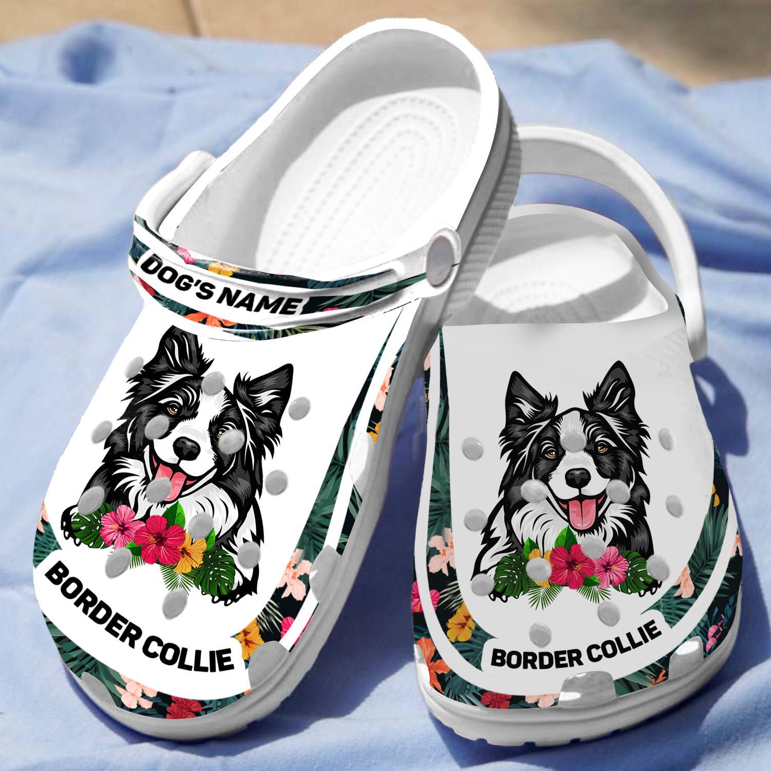 Border Collie Dog Crocs Crocband Clogs Shoes Comfortable For Men Women and Kids - Image 5