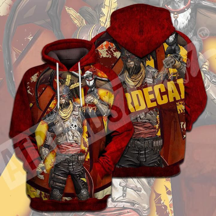 Borderlands 3D All Over Print Hoodie, Zip Hoodie