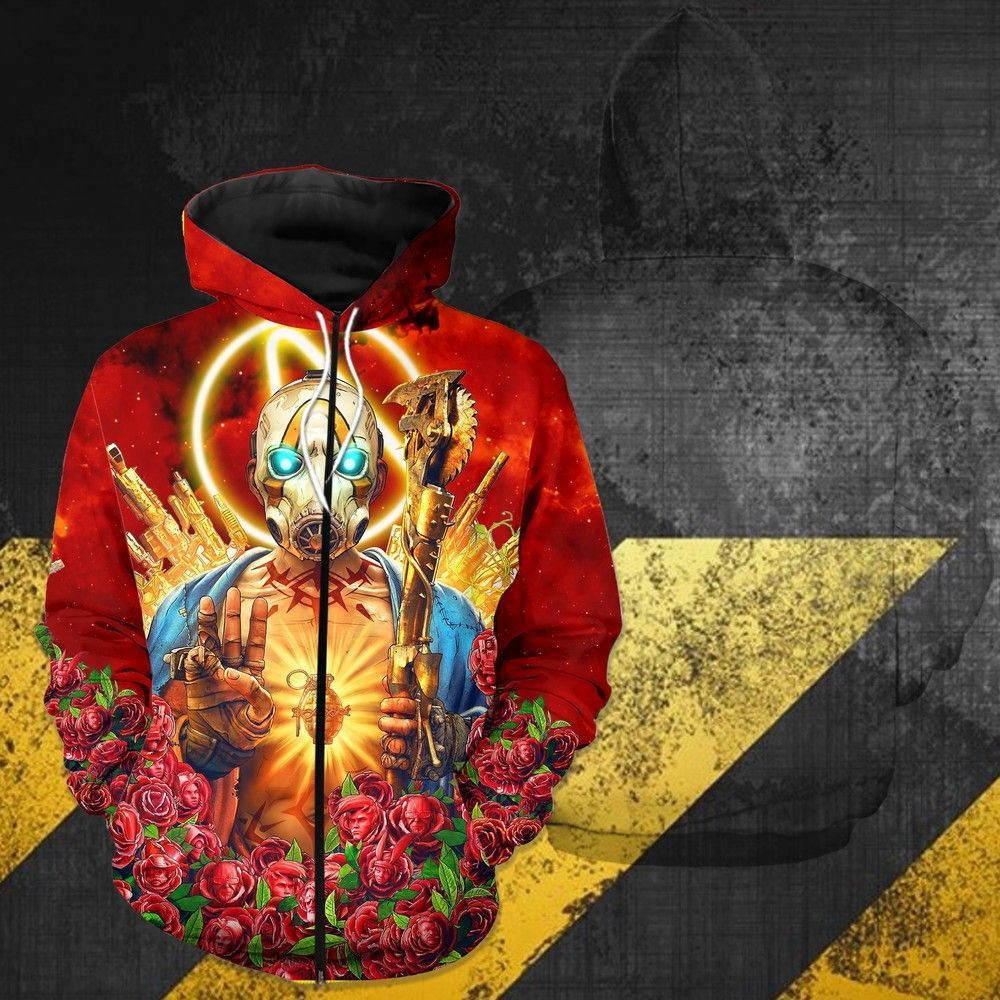 Borderlands 3D All Over Print Hoodie, Zip Hoodie