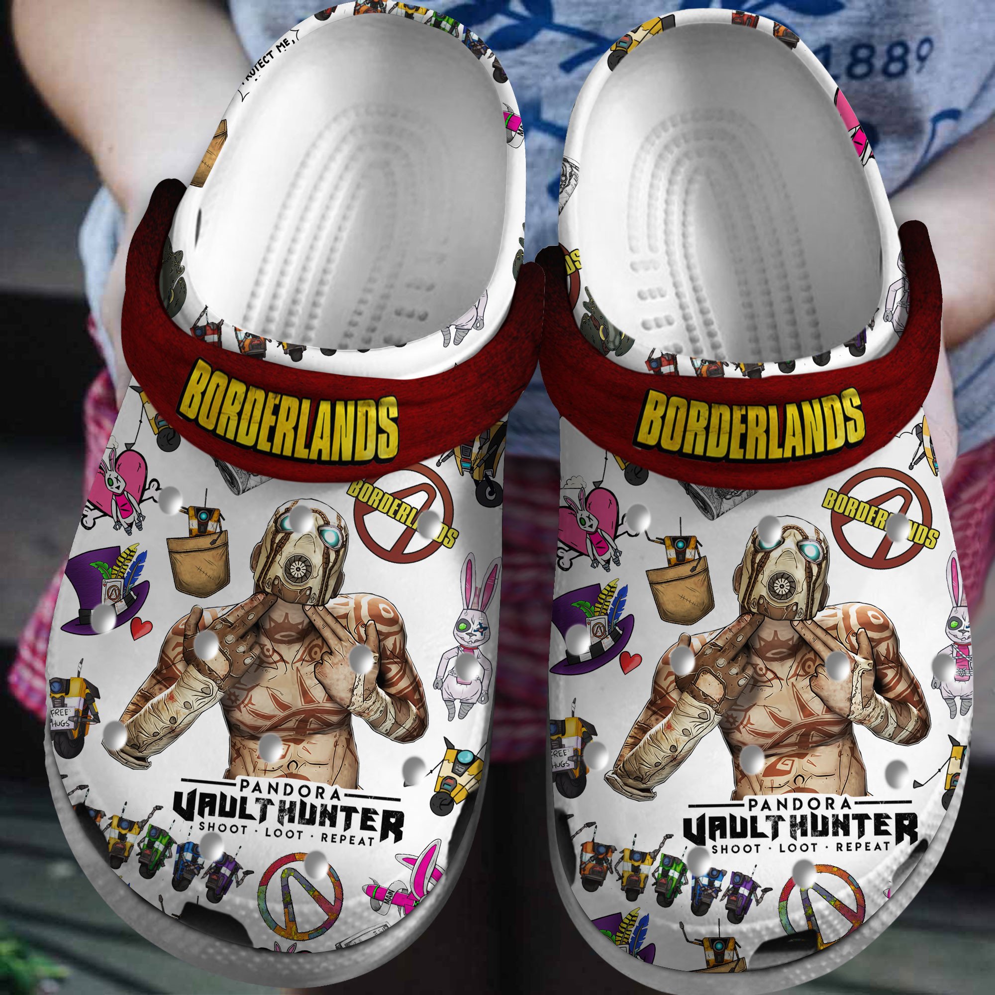 Borderlands Movie Crocs Crocband Clogs Shoes Comfortable For Men Women and Kids