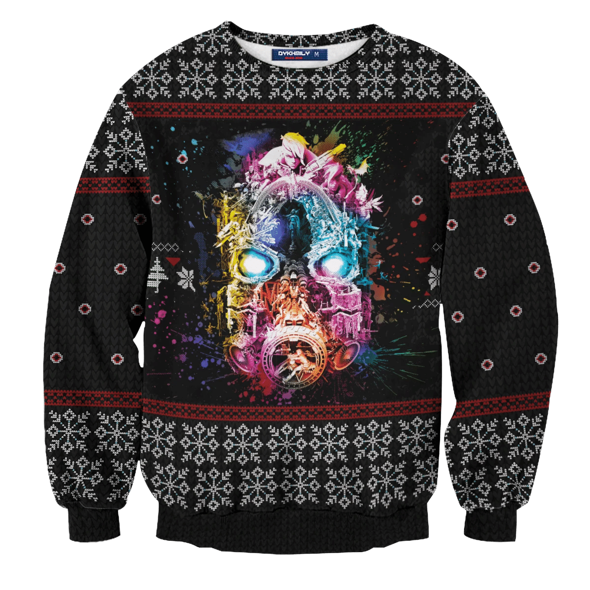 Borderlands Psycho Ugly Christmas Sweater Adult 3D Funny Matching for family
