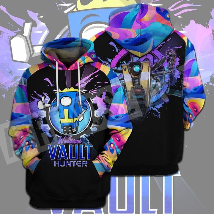 Borderlands Welcome Vault Hunter 3D All Over Print Hoodie, Zip Hoodie